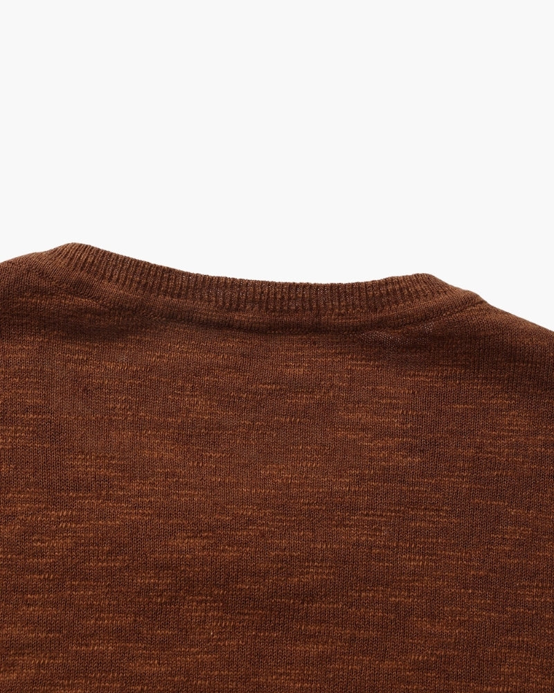 Linen Cotton Essential Crewneck - Iron & Oak