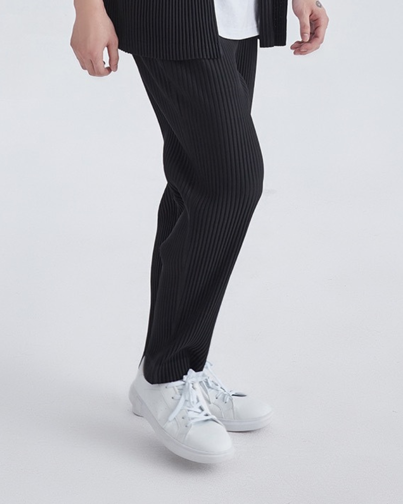 Ribbed Cotton Pantalon - Iron & Oak