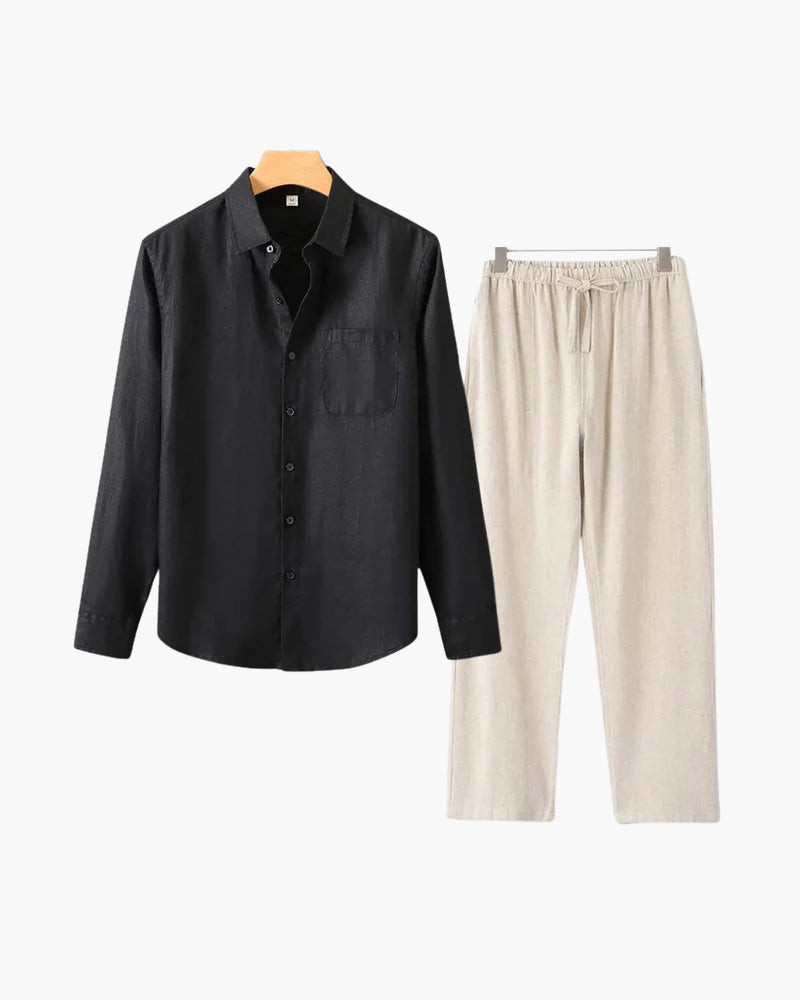 Linen Combo (Longsleeve) - Iron & Oak