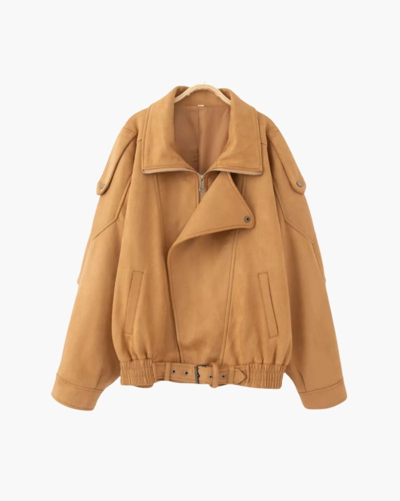 Vintage Suede Drape Jacket - Iron & Oak
