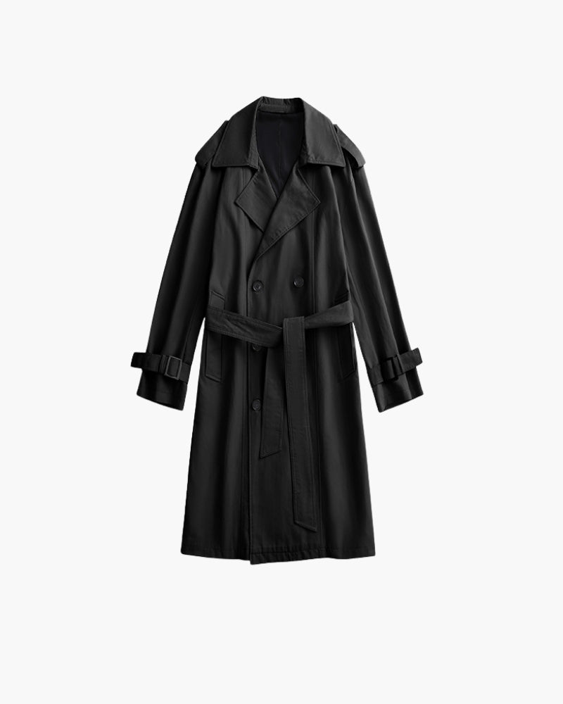 Classic Double-Breasted Trench Coat - Iron & Oak