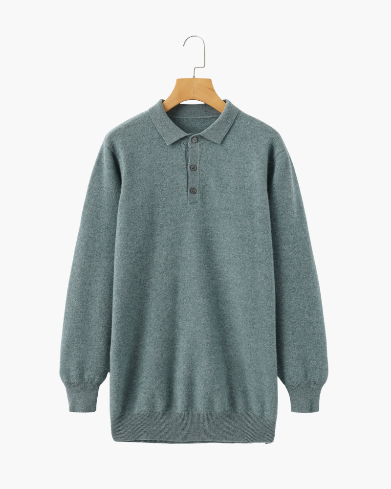 100% Cashmere Polo - Iron & Oak