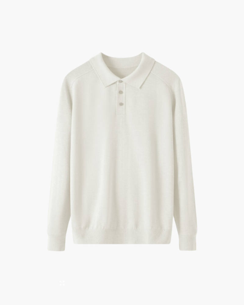 100% Premium Wool Polo - Iron & Oak