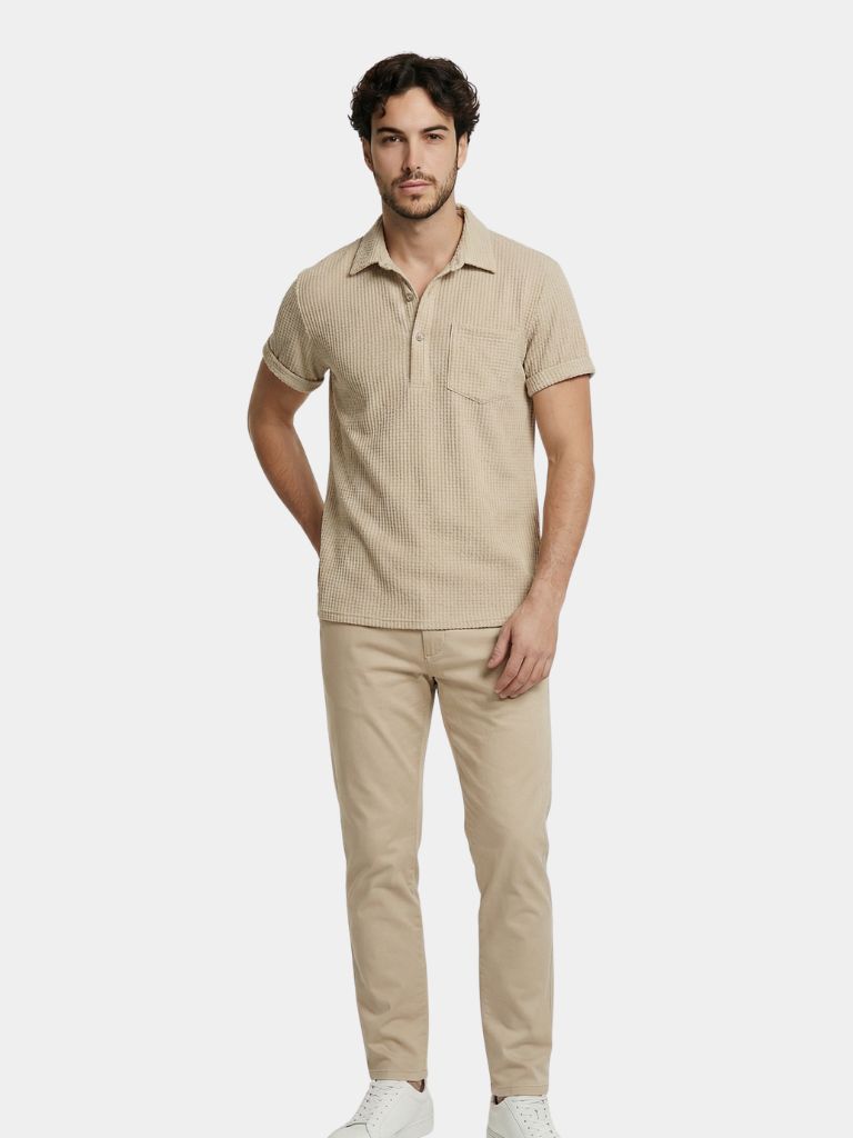 Textured Short Sleeve Shirt - Iron & Oak