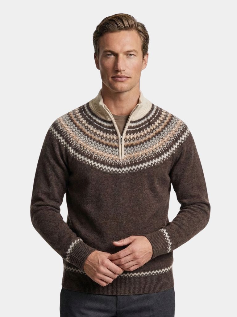 Valenbourg Nordic Knit Sweater - Iron & Oak