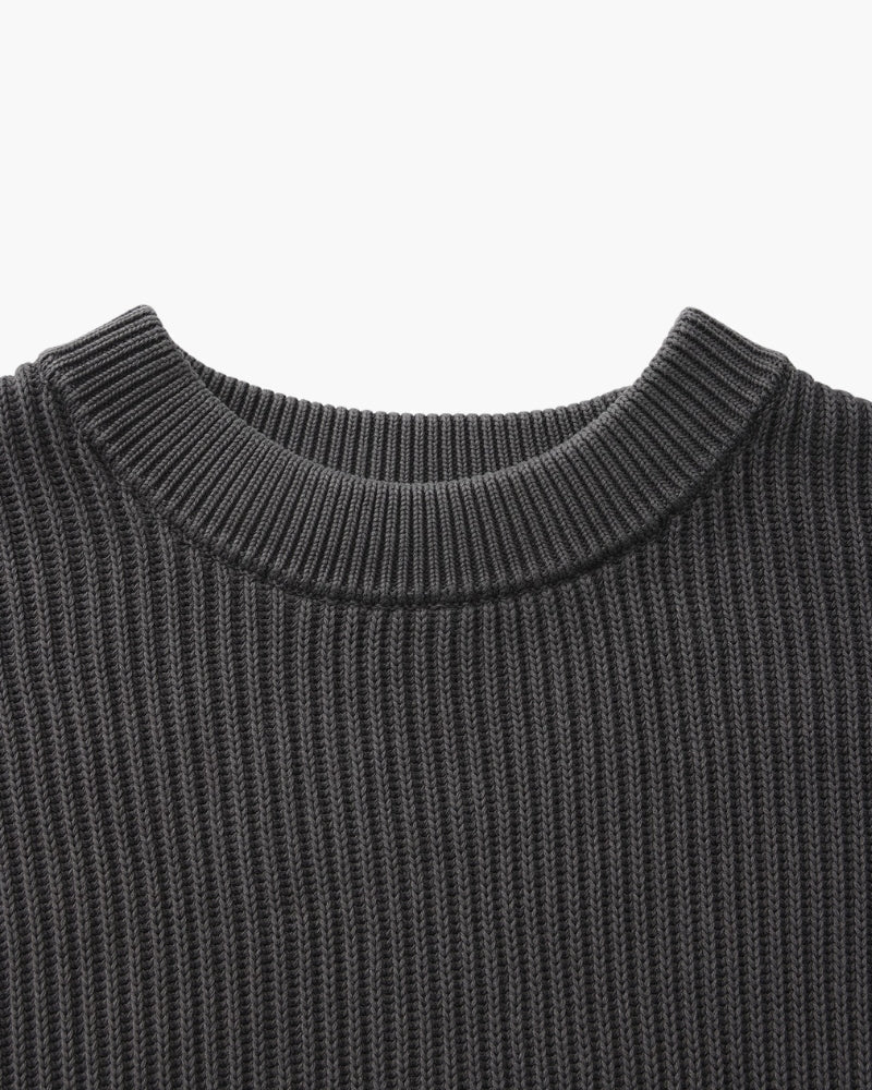 Rib Knit Crewneck - Iron & Oak