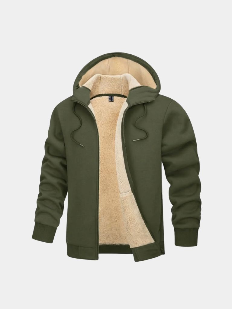 Winter Core Sherpa Hoodie Jacket - Iron & Oak