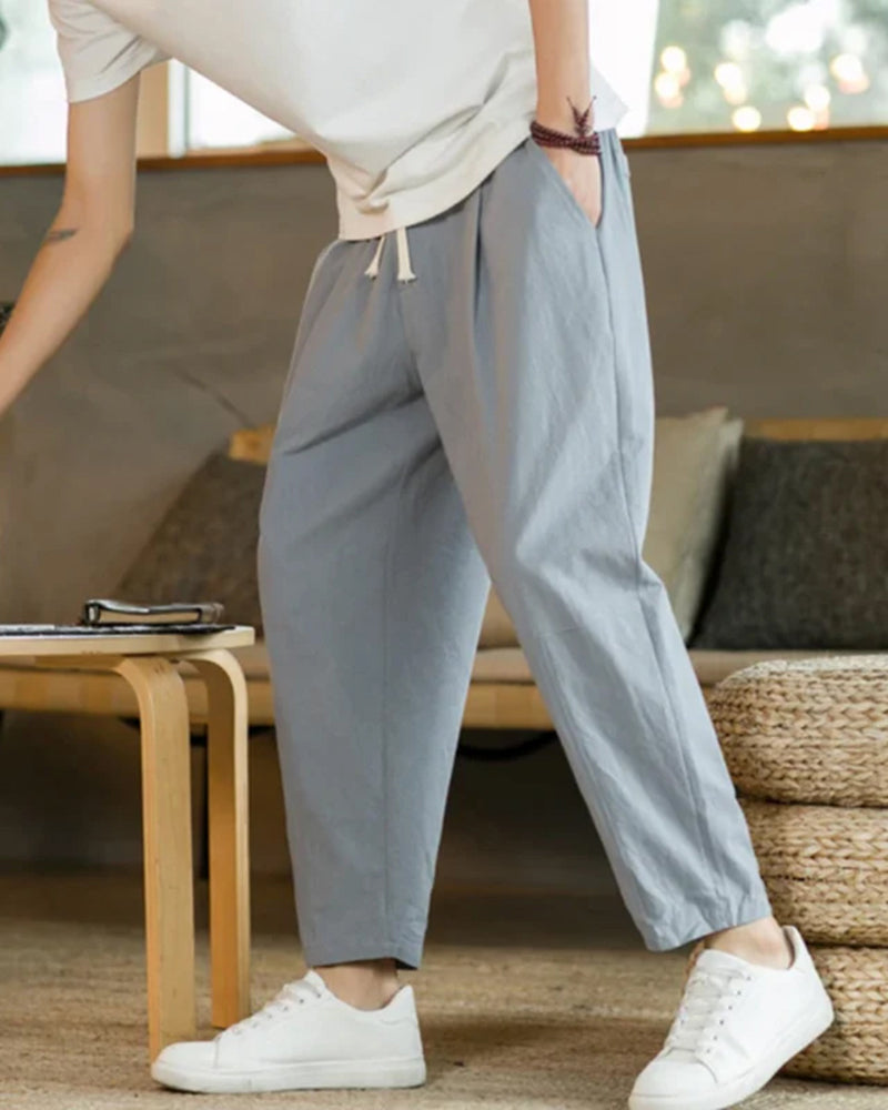 Cancun Cotton Pantalon - Iron & Oak