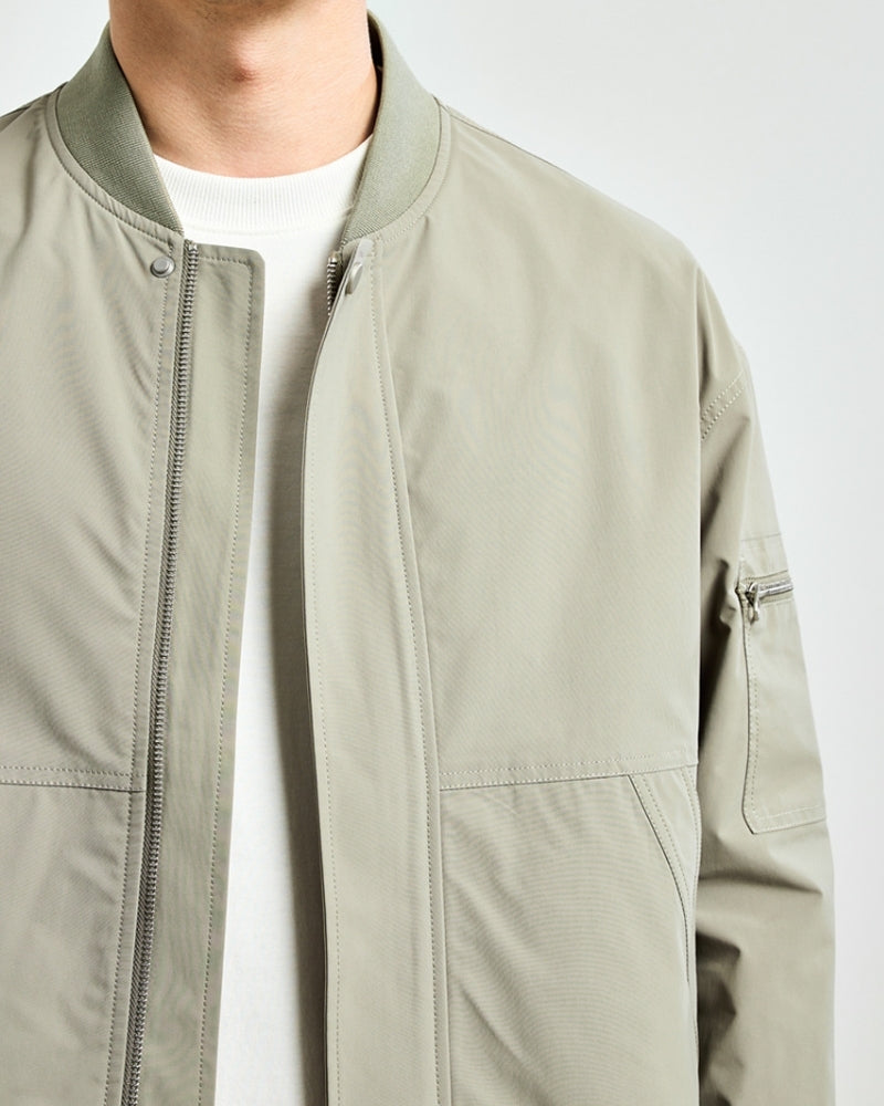 Minimalist Bomber Jacket - Iron & Oak