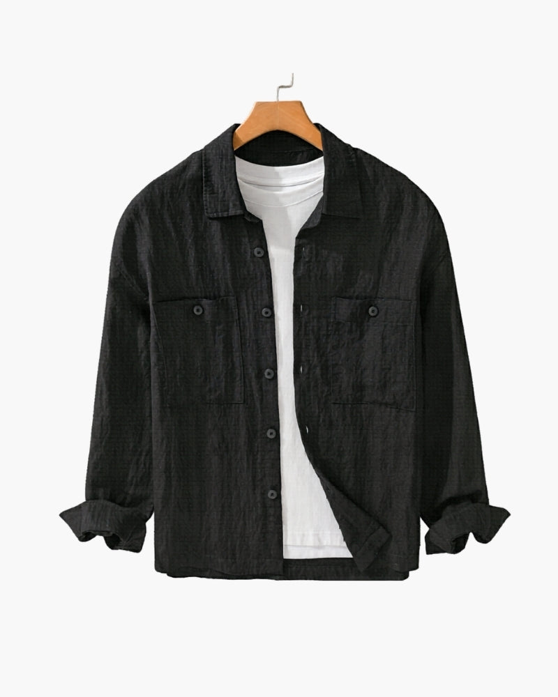 Portofino Overshirt - Iron & Oak