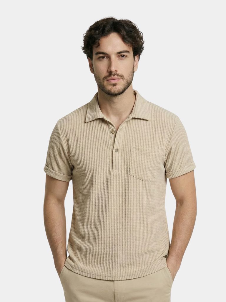 Textured Short Sleeve Shirt - Iron & Oak