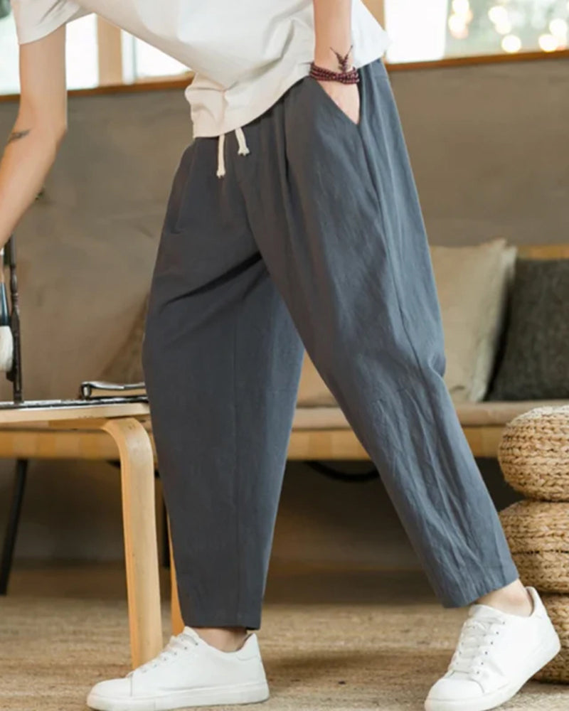 Cancun Cotton Pantalon - Iron & Oak