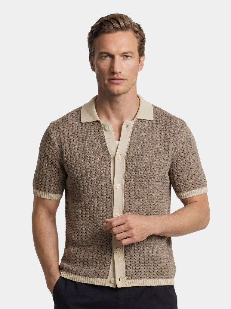 Structured Panel Resort Shirt - Iron & Oak