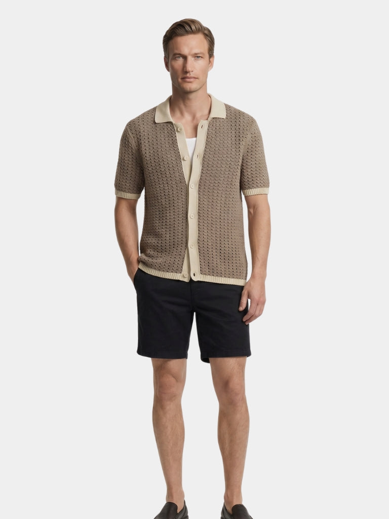 Structured Panel Resort Shirt - Iron & Oak