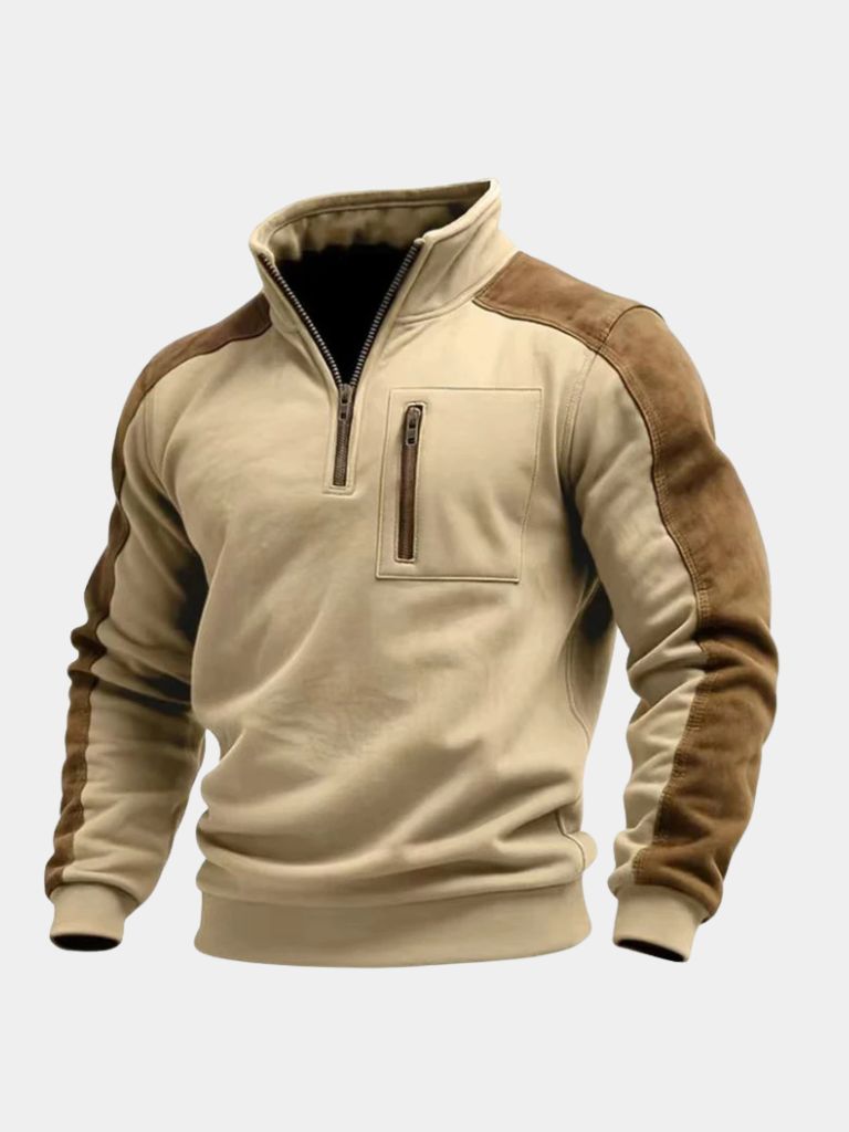 Urban Explorer High Collar Quarter Zip Pullover - Iron & Oak