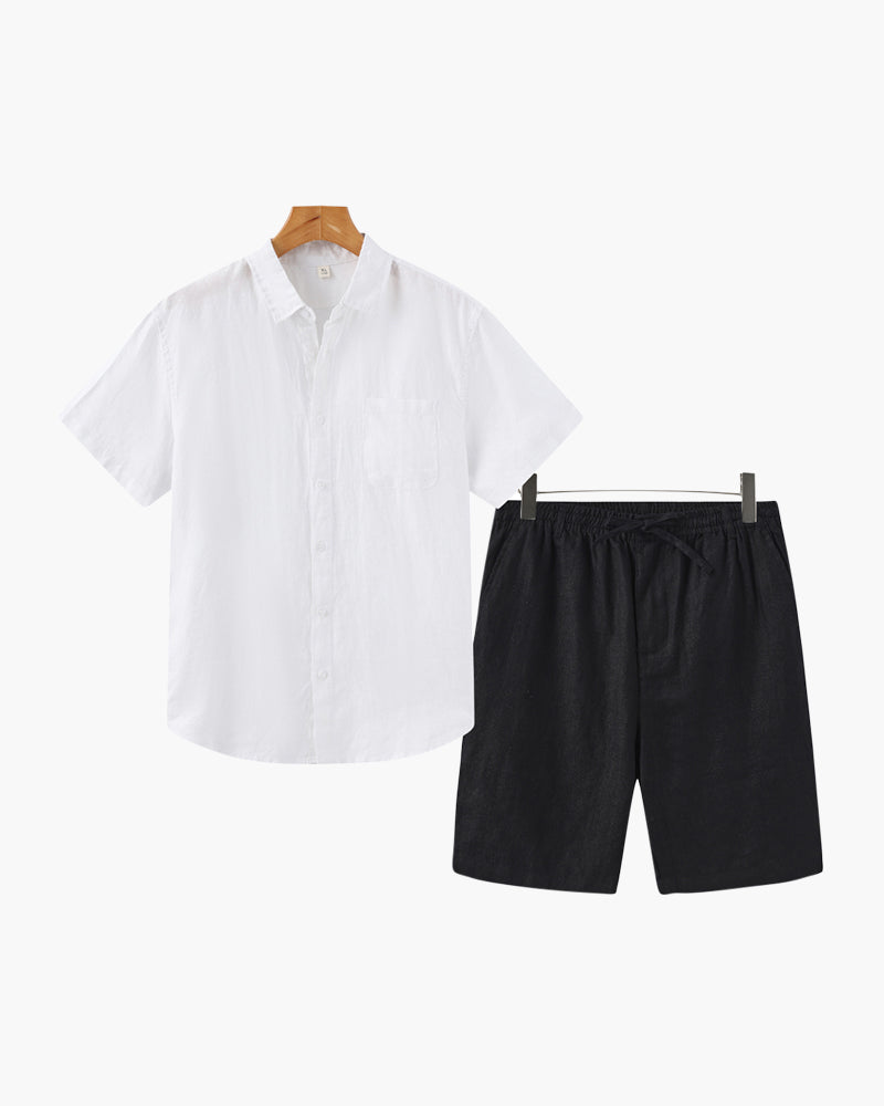 Linen Combo (Shorts) - Iron & Oak