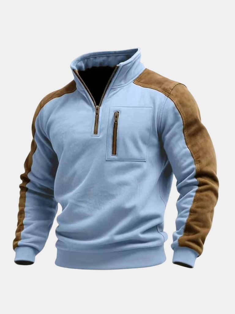 Urban Explorer High Collar Quarter Zip Pullover - Iron & Oak