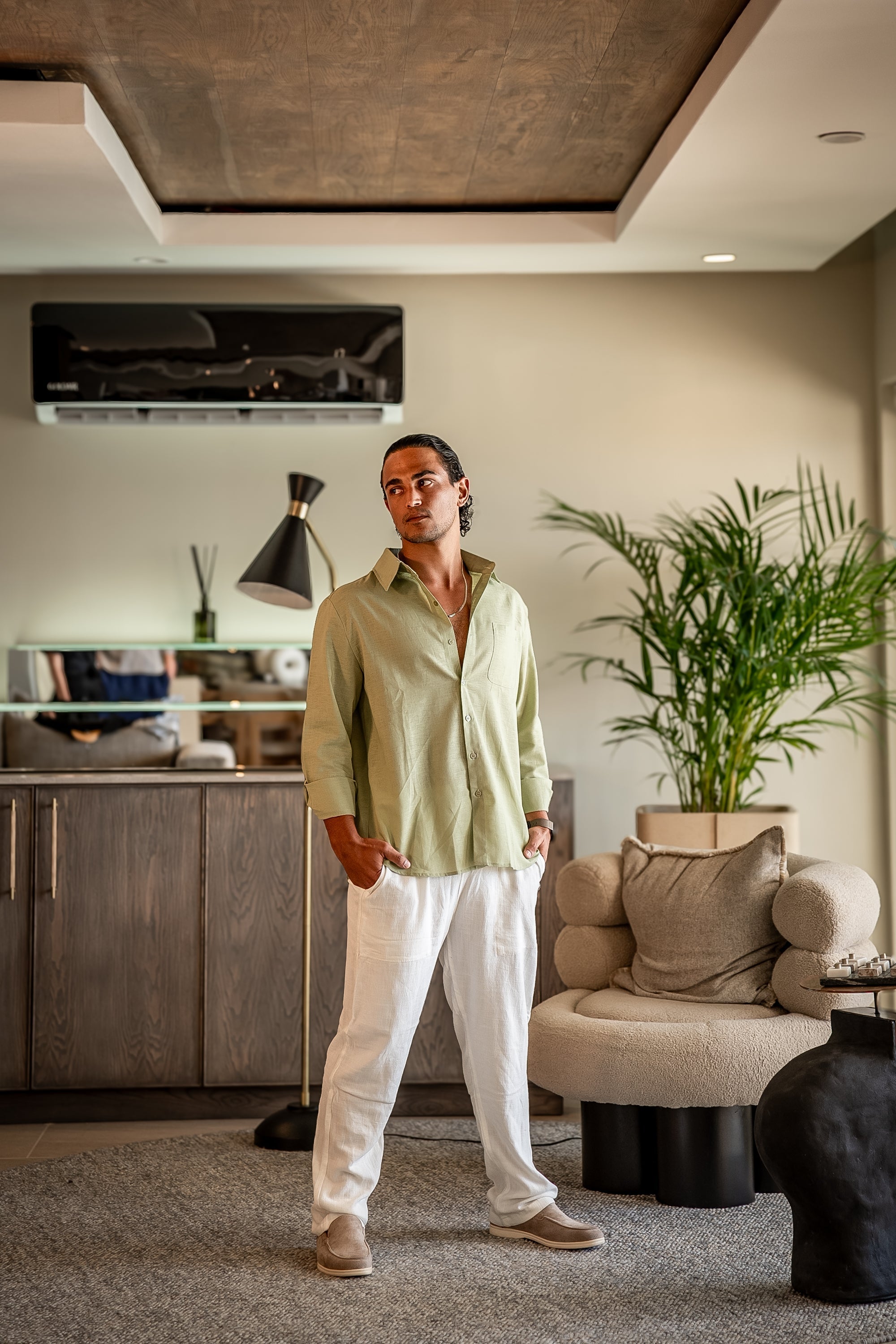 Linen Combo (Longsleeve) - Iron & Oak
