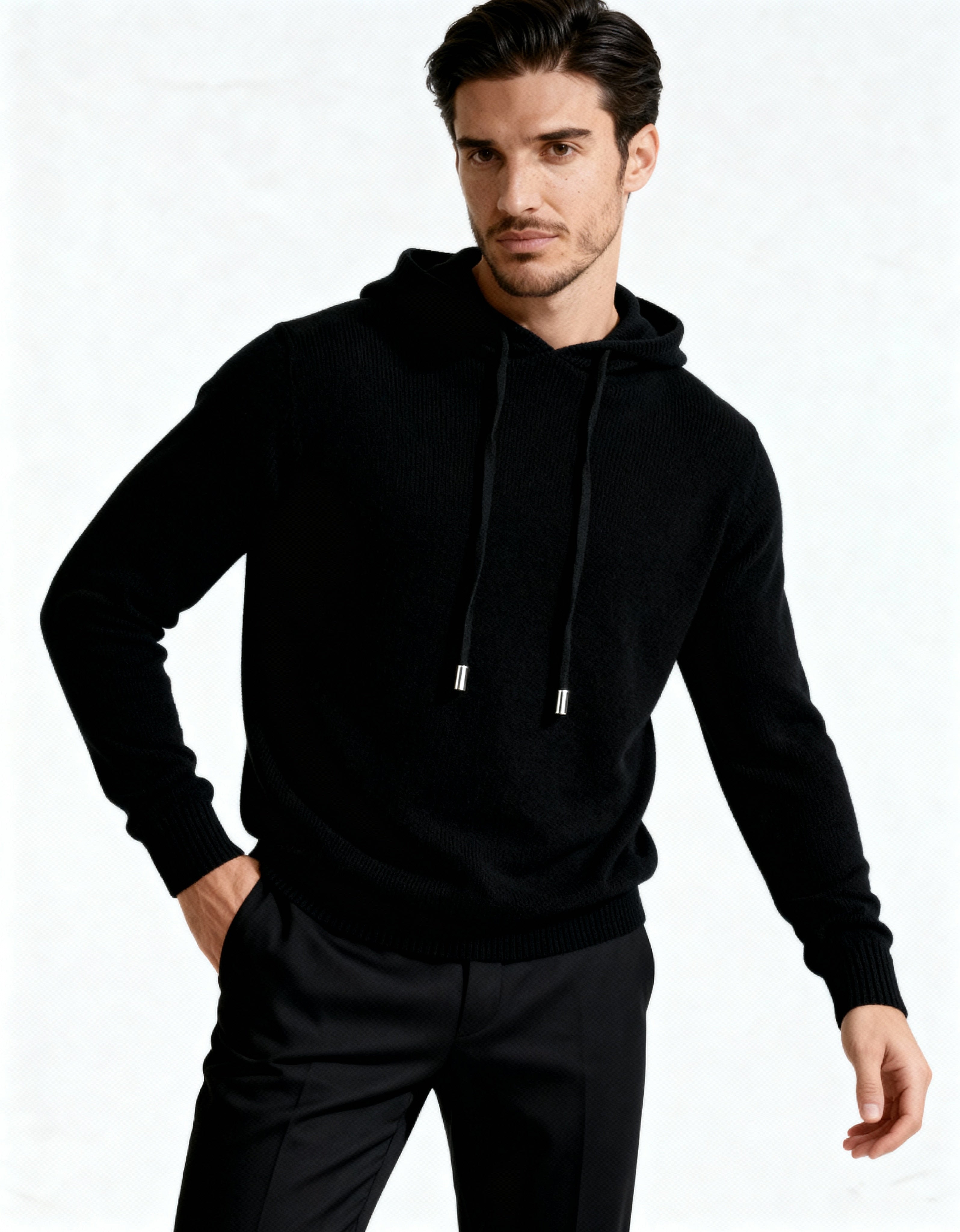 100% Cashmere Hoodie - Iron & Oak