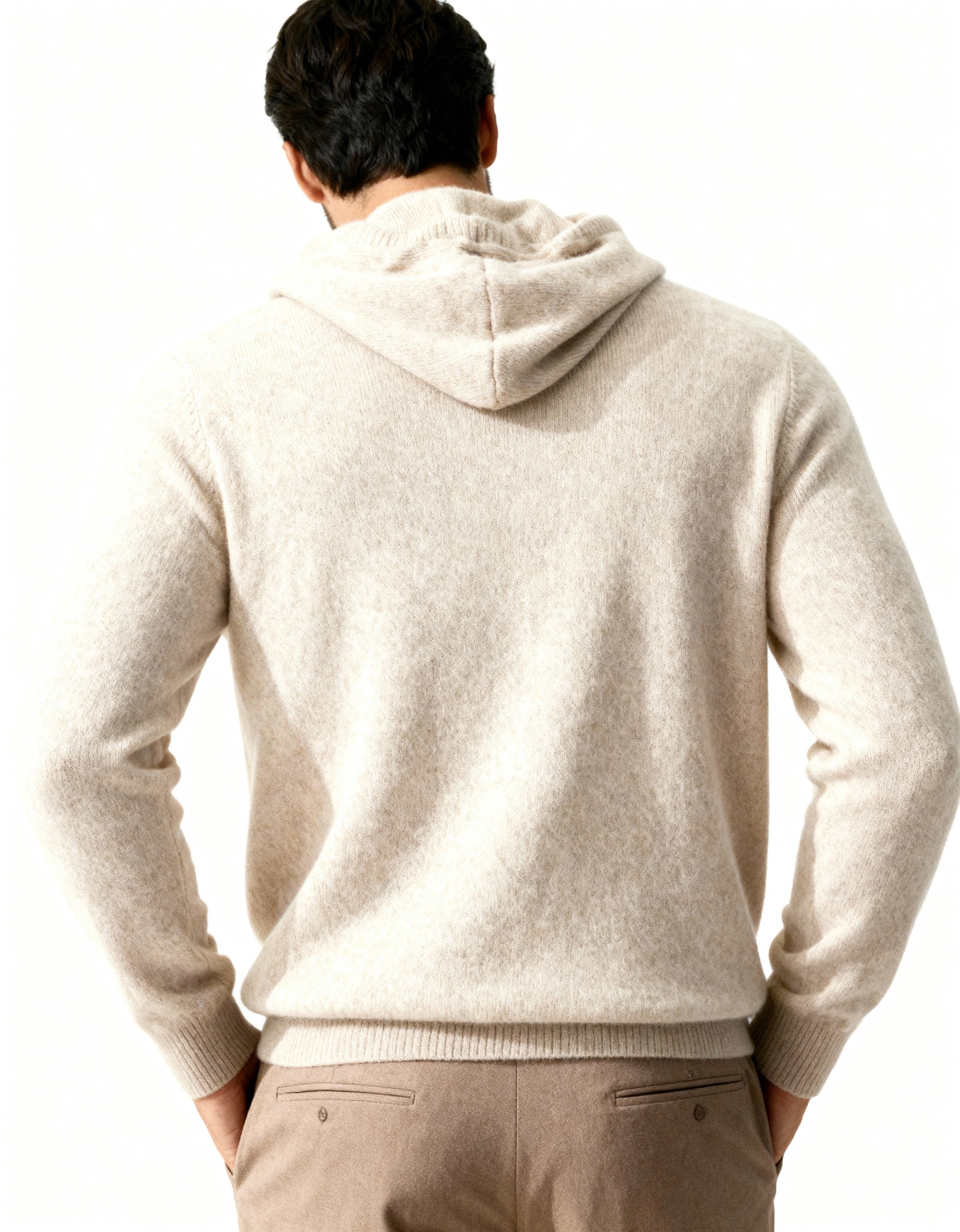 100% Cashmere Hoodie - Iron & Oak