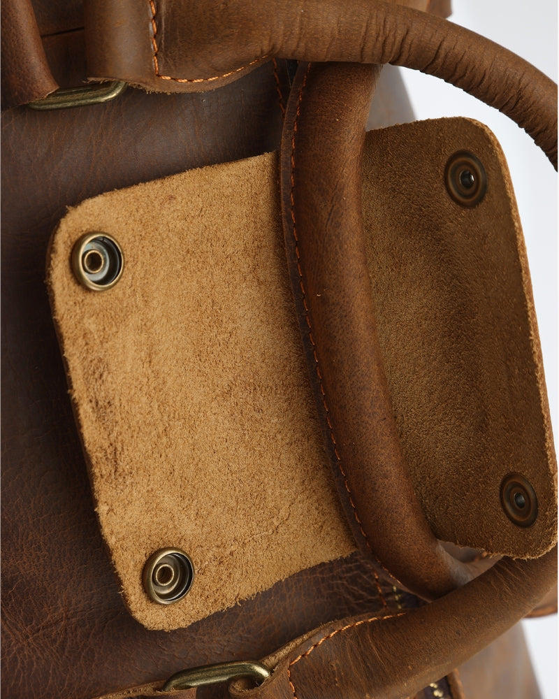 Montague Leather Duffle - Iron & Oak