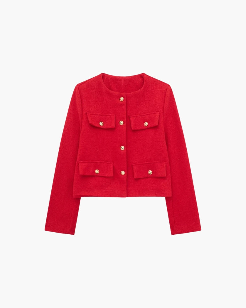 Savile Crop Blazer - Iron & Oak