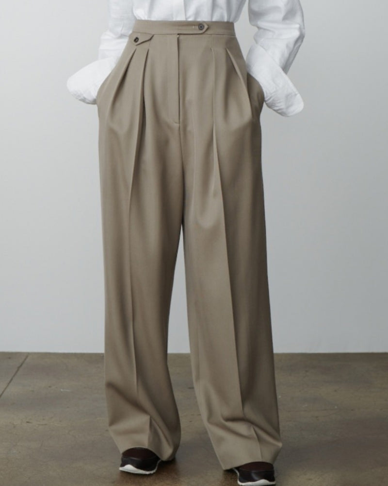 Woolen Oversized Pantalon - Iron & Oak