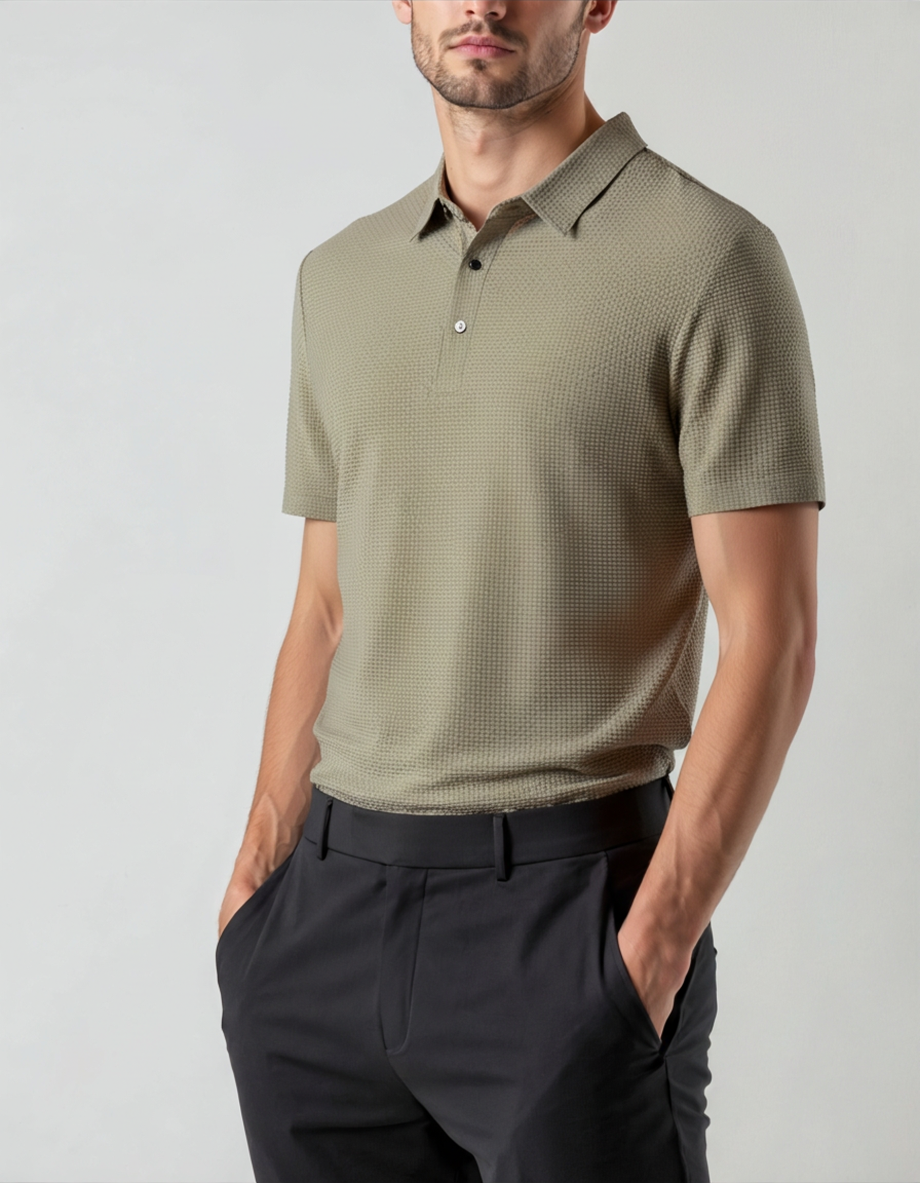 Prestigio Silk Polo (Anti-Wrinkle) - Iron & Oak