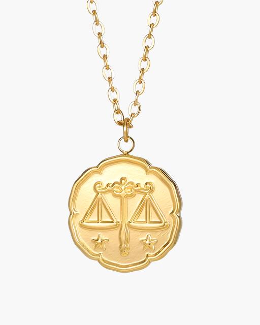 Zodiac Sign Necklace - Gold - Iron & Oak