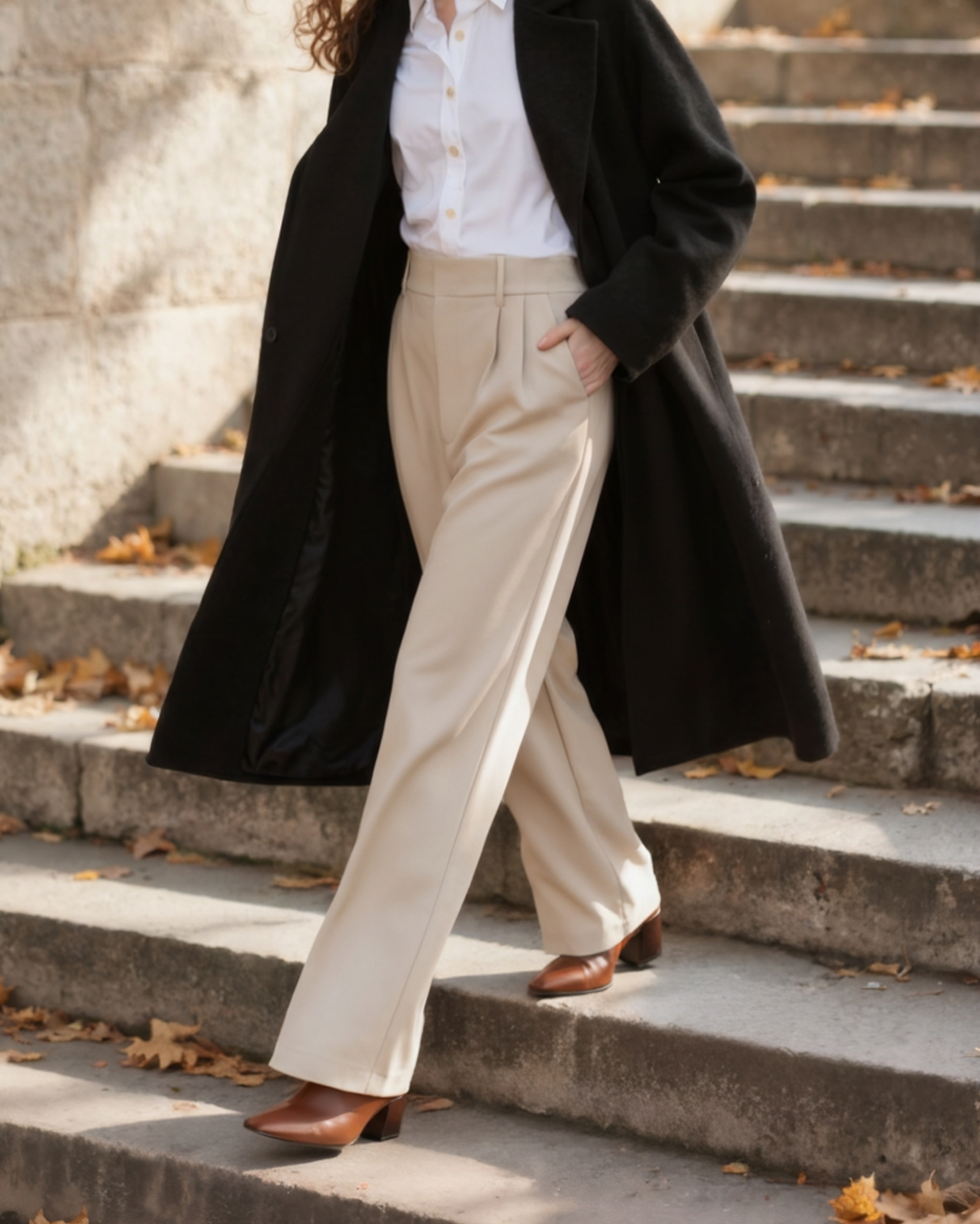 Serena Wide-Leg Trousers - Iron & Oak