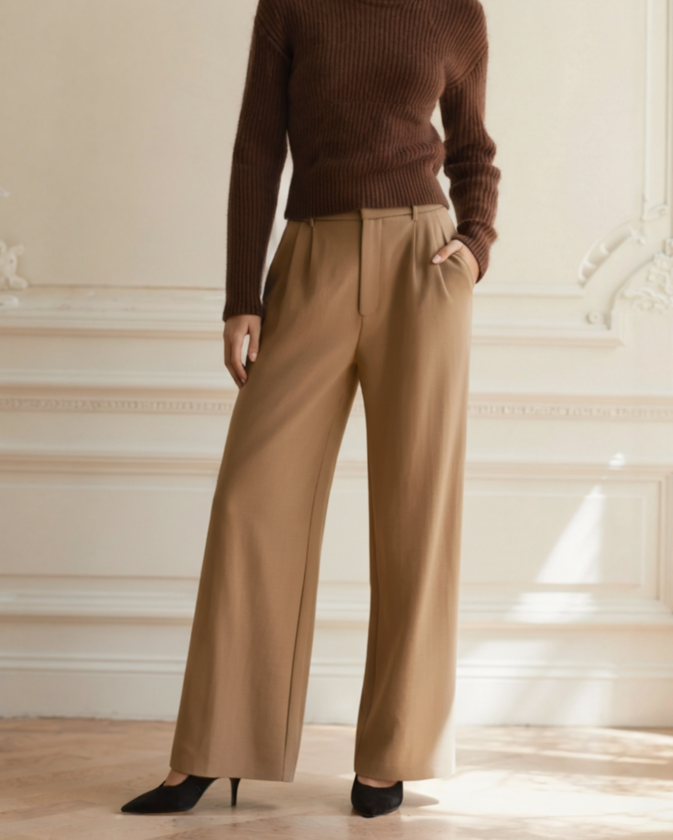Serena Wide-Leg Trousers - Iron & Oak
