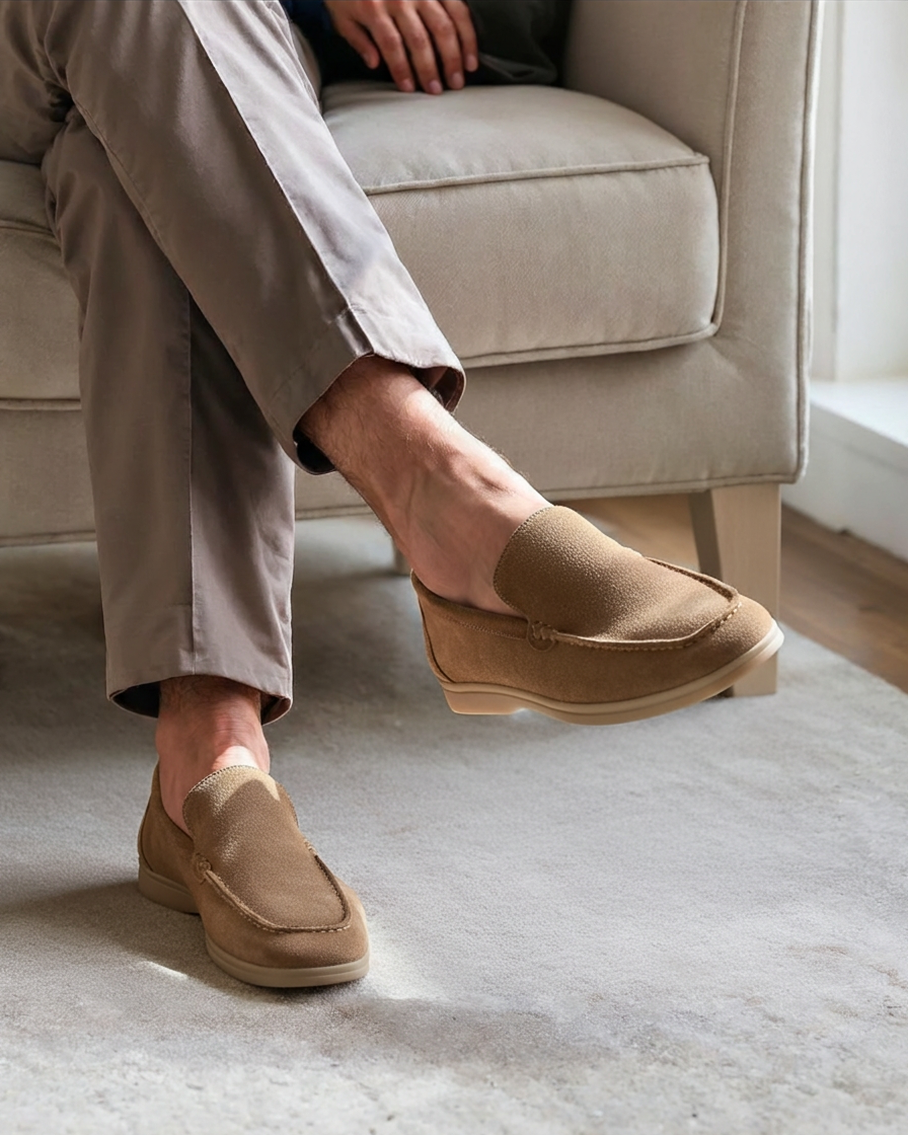 Premium Suede Loafers - Iron & Oak