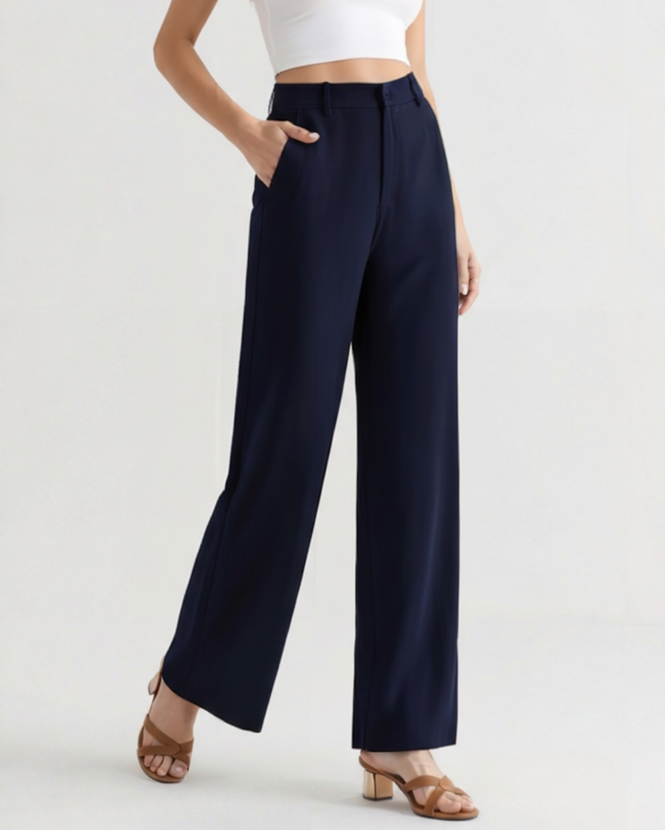 Serena Wide-Leg Trousers - Iron & Oak
