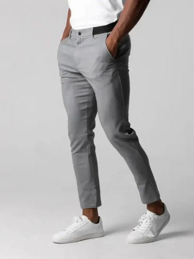 Stretchy Slim Trousers - Iron & Oak
