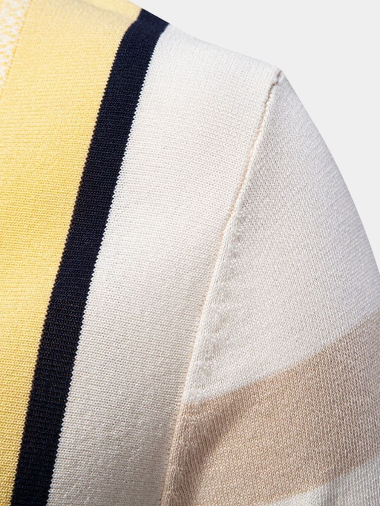 Sundown Stripes Polo - Iron & Oak