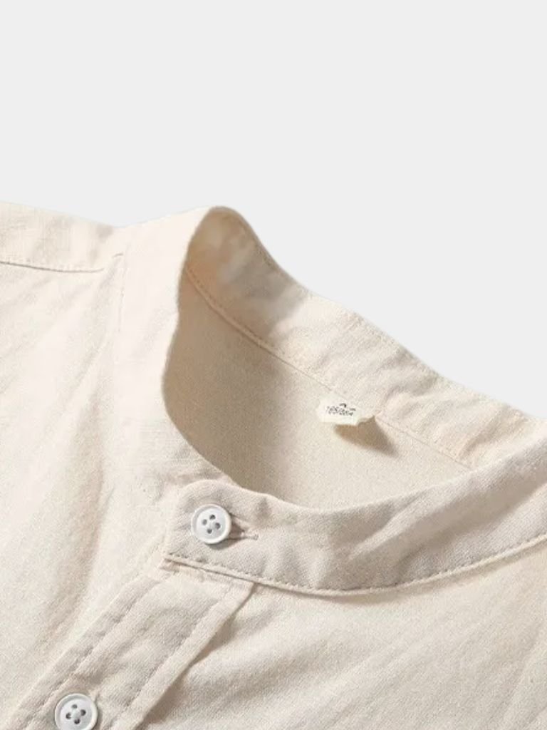 White Wellspring Linen T-Shirt - Iron & Oak
