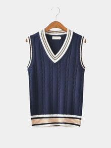 Beige & Navy Blue
